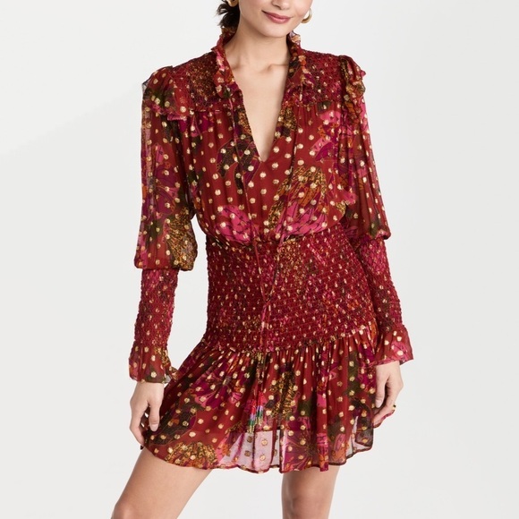 FARM Rio Dresses & Skirts - Farm Rio - Printed Smocked Dress